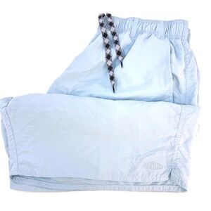 AFTCO Mens Large‎ Fishing Shorts Light Blue Elastic Waist Mesh Lined